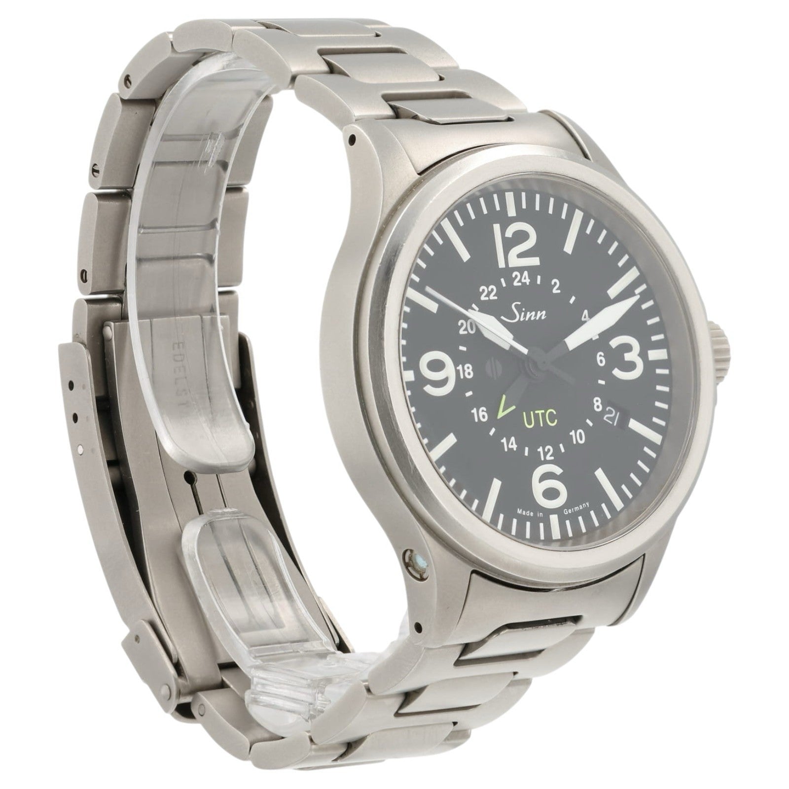 Sinn UTC Black Dial Stainless Steel 40mm Automatic Movement Men’s Watch 856