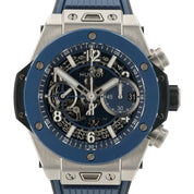 Hublot Big Bang Unico Blue Dial Titanium 42mm Automatic Mens 441.NL.5171.RX