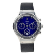 Hublot Classic Chronograph 37mm Stainless Quartz Men’s Watch Blue Dial 1621.1