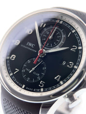 IWC Portuguese Yacht Club Chronograph Steel Black Dial 45mm Mens IW390210