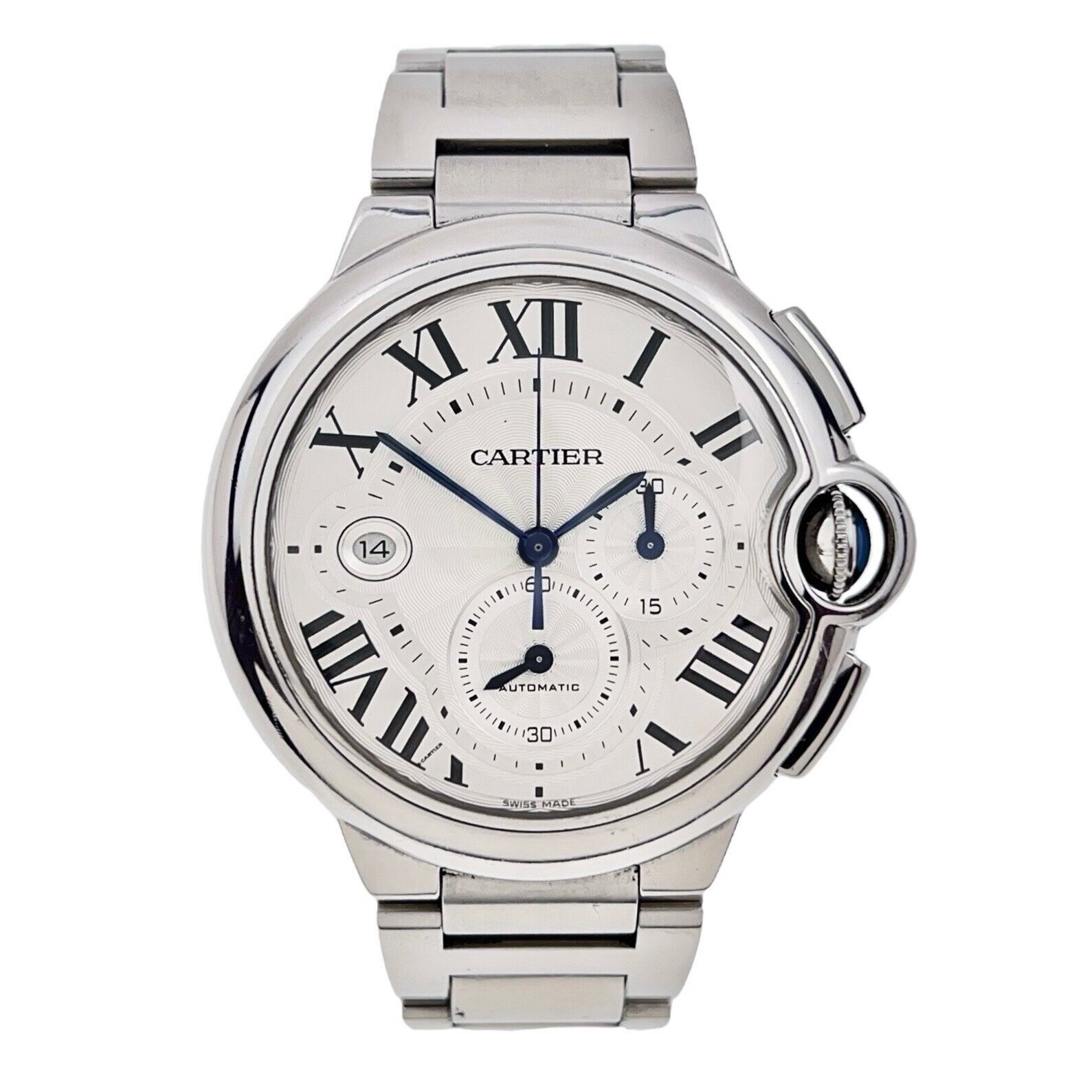 Cartier Ballon Bleu Chronograph Steel 44mm Automatic Men’s Watch W6920003