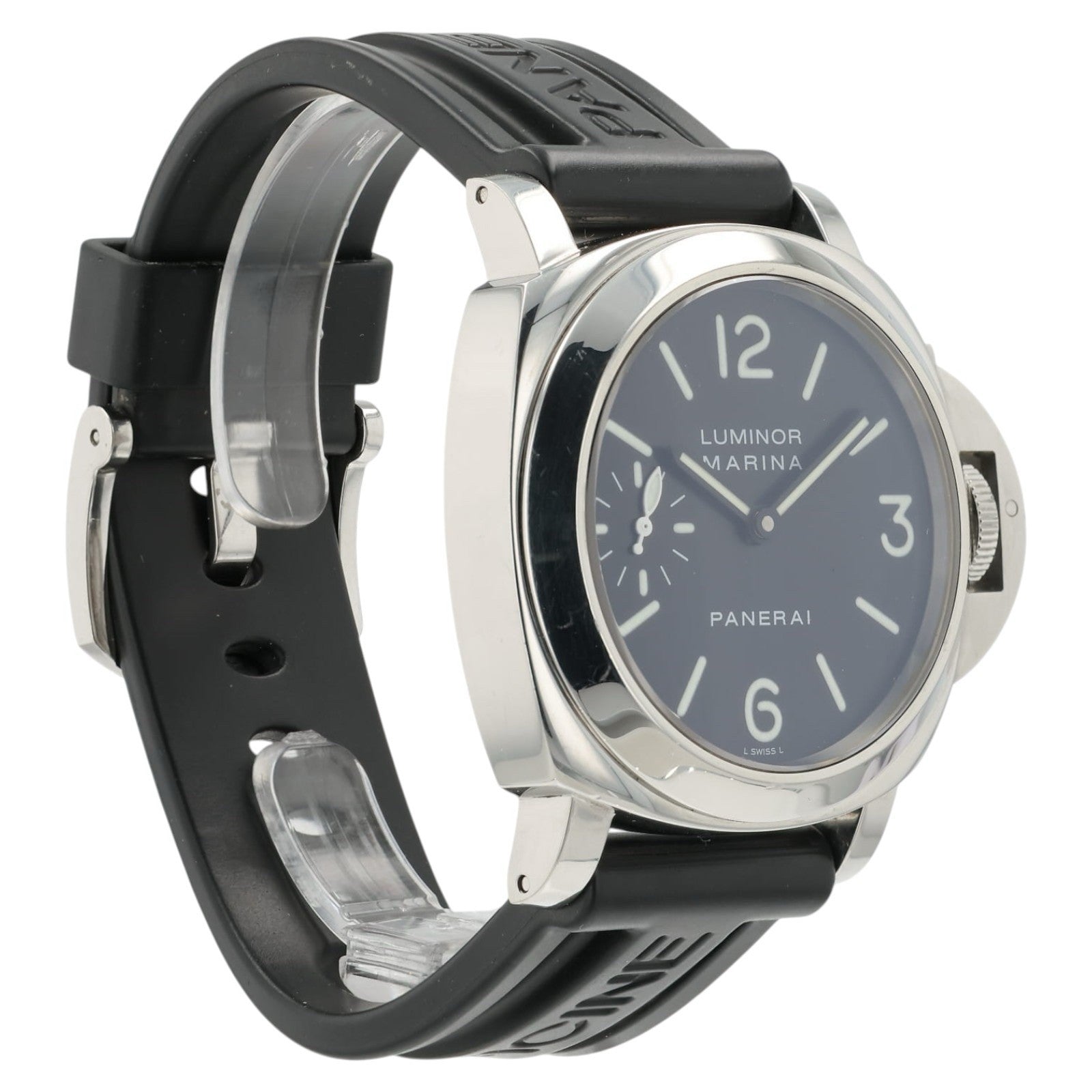 Panerai Luminor Marina Black Dial Steel 44mm Manual Wind Men’s Watch PAM00111