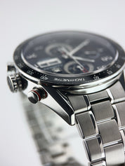 Tag Heuer Carrera Chrono Steel Black Dial 44mm Automatic Movement Men’s CV2A10