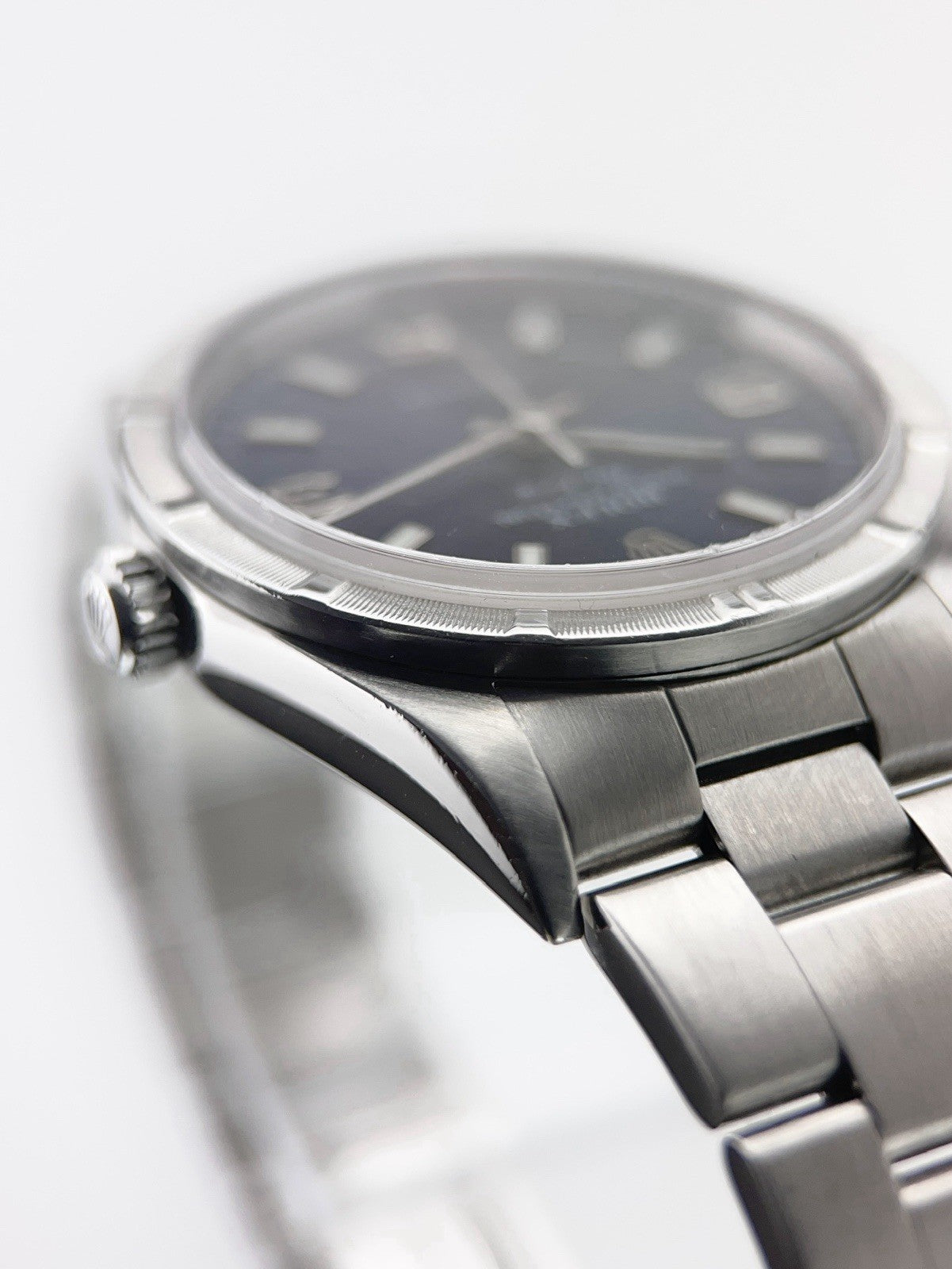 Rolex Air King Stainless Steel Blue Dial 34mm Automatic Men's Watch 14010M