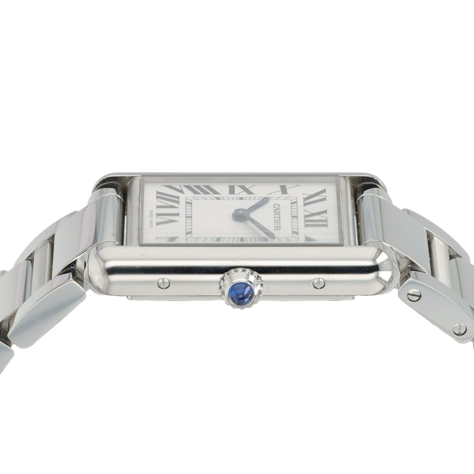 Cartier Tank Must Silver Dial Stainless Steel 26mm Quartz Unisex Watch WSTA0052