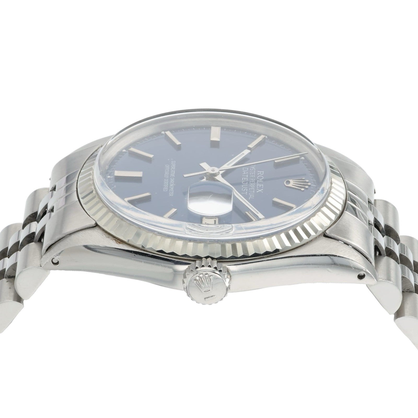 Rolex Datejust Blue Dial Stainless Steel 36mm Automatic Men's Watch 1601