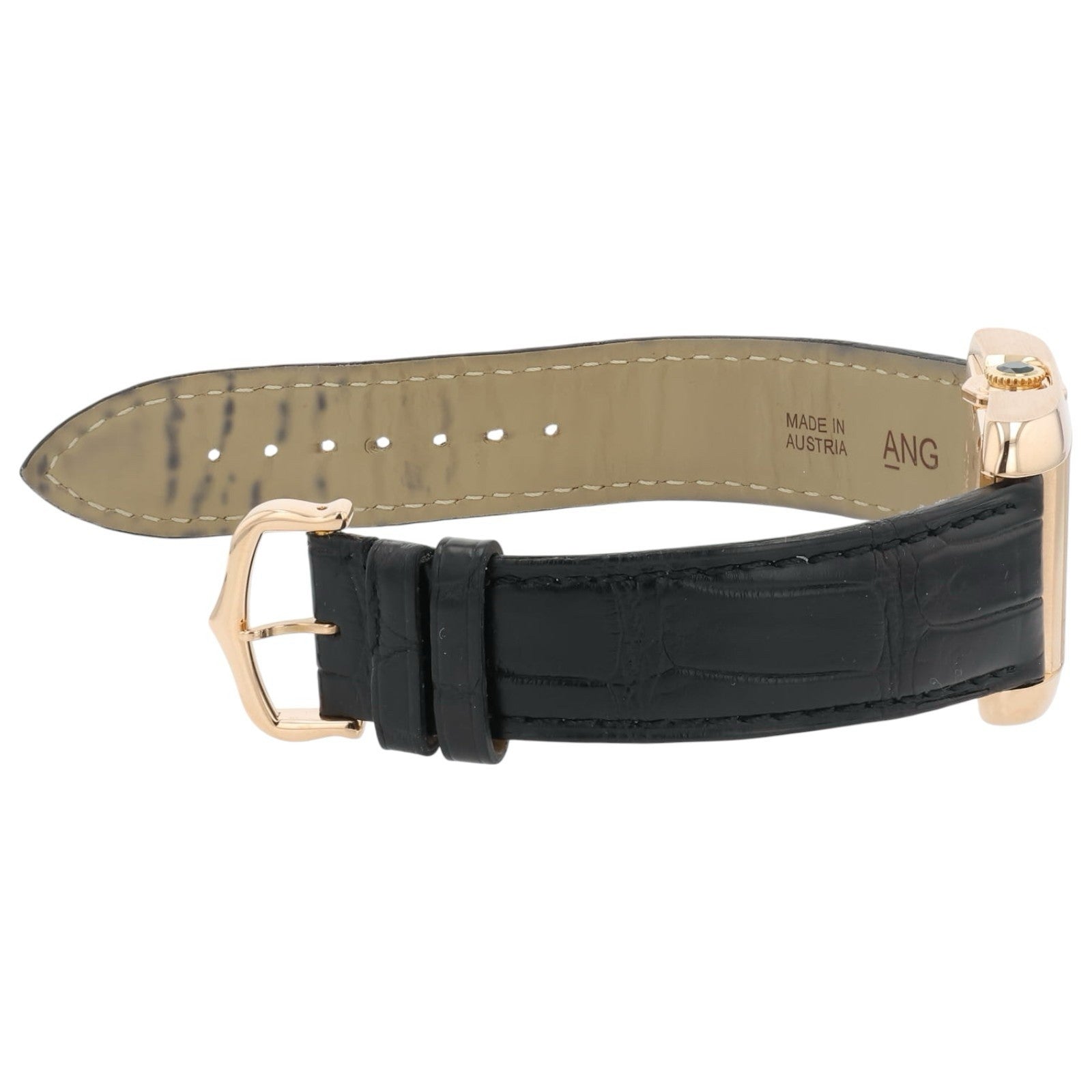 Cartier Tank Anglaise 18k Rose Gold Silver Dial 39.2mm Automatic Mens W5310005