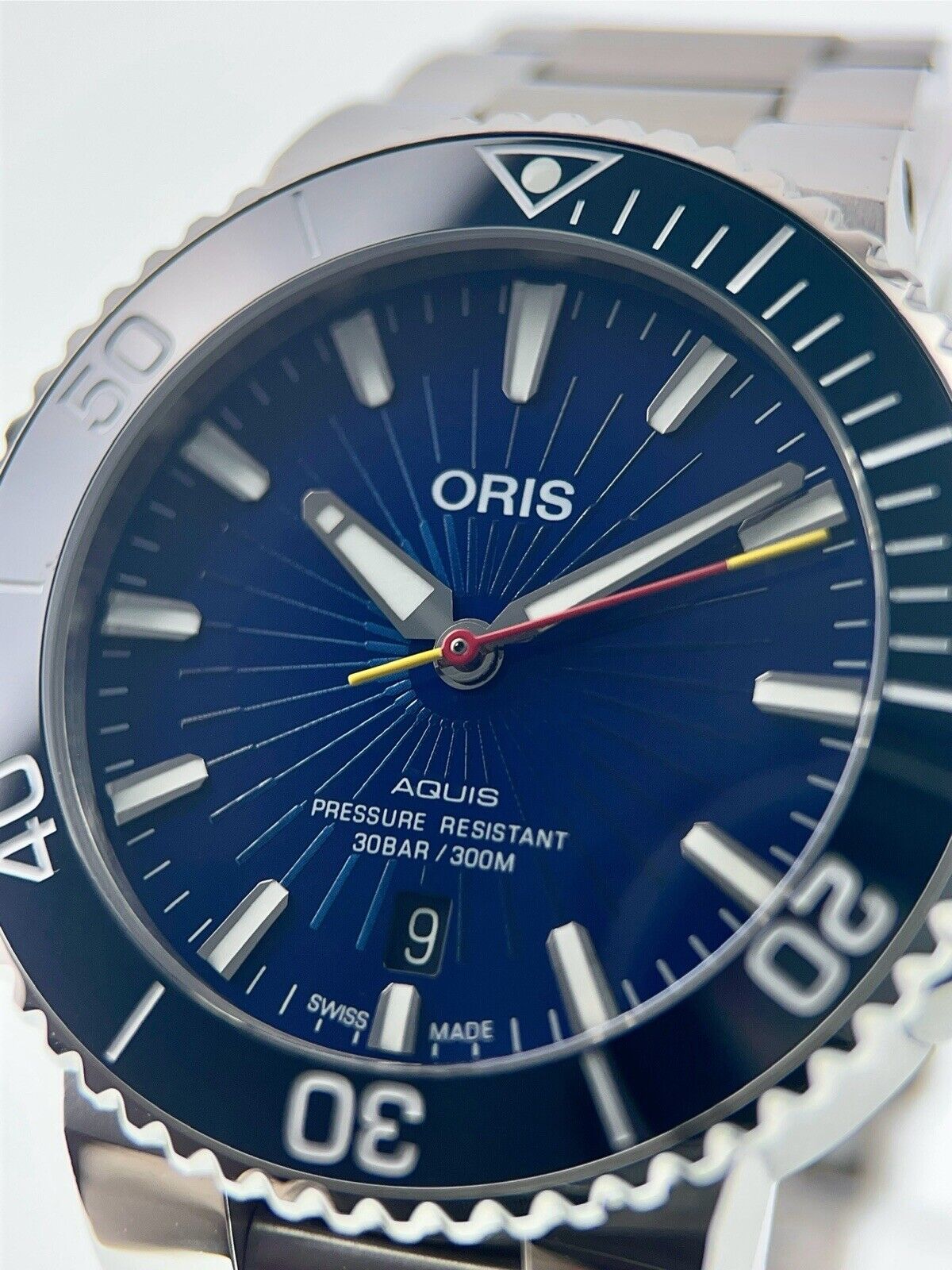 Oris Aquis Sun Wukong Stainless Steel Blue Dial 41.5mm Automatic Men Watch  7766