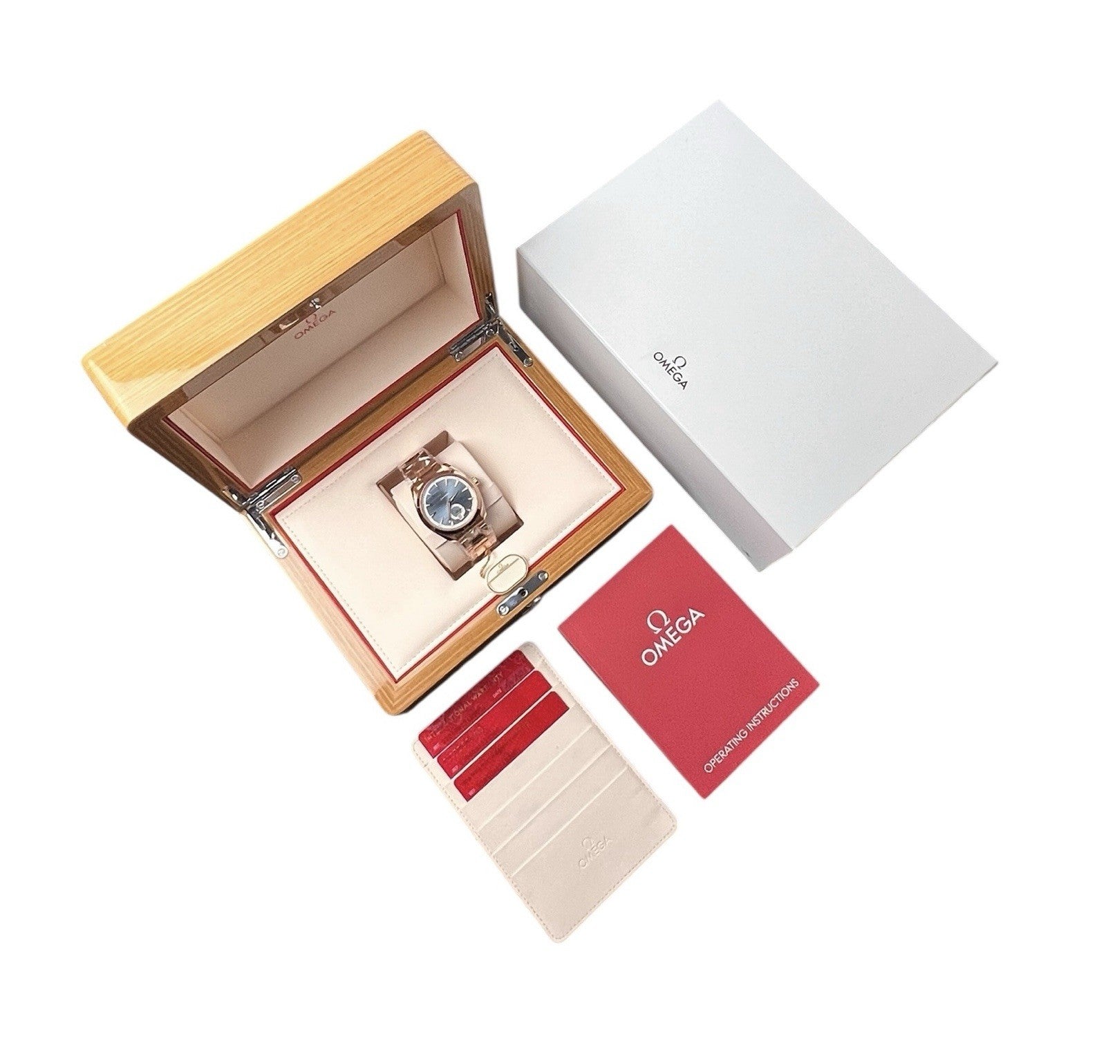 Omega Aqua Tera Blue Dial 18k Rose Gold 41mm Automatic Mens 220.50.41.21.03.001