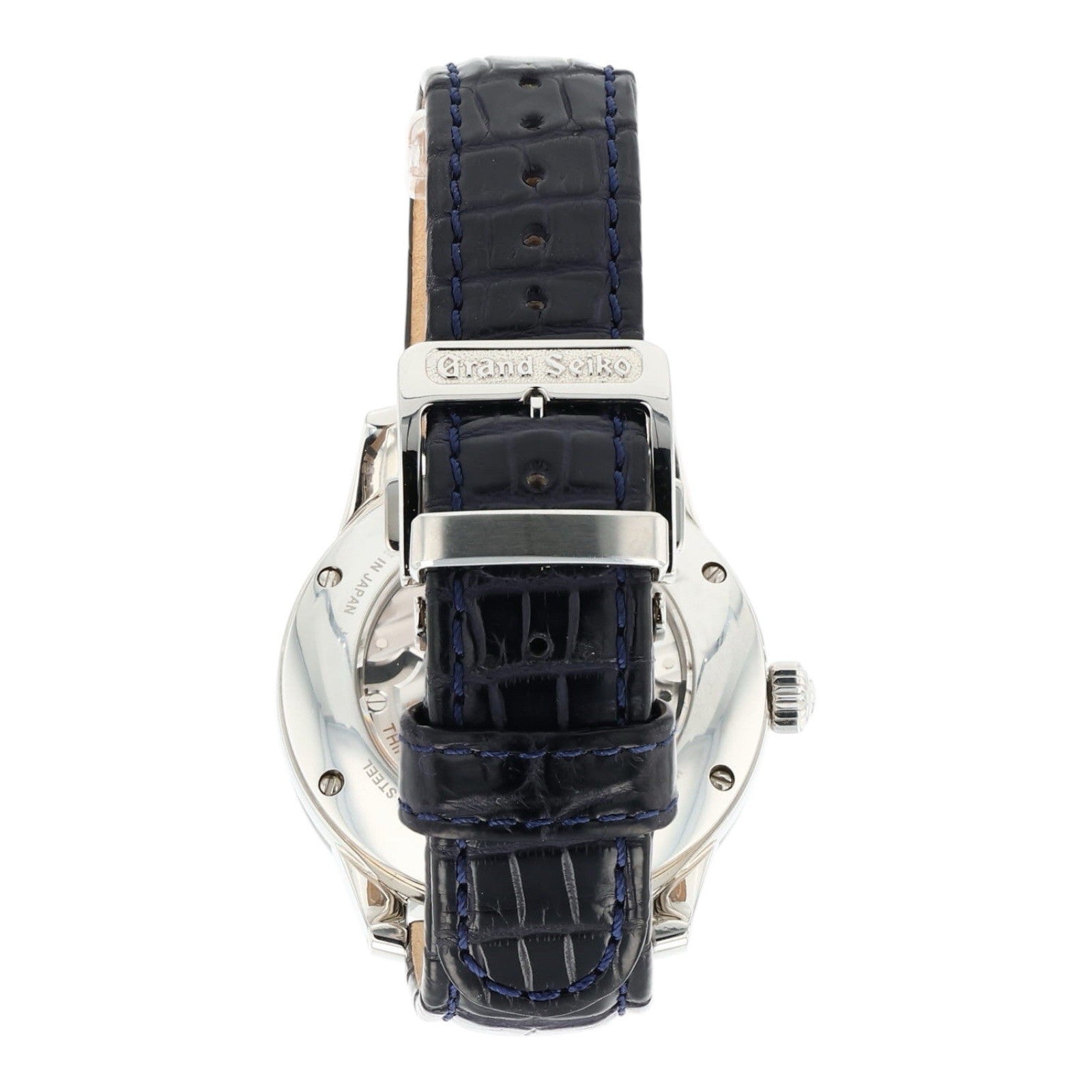 Grand Seiko Skyflake Stainless Steel Blue Dial 40mm Automatic Mens Watch SBGA407