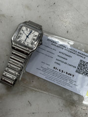 2024 Cartier Santos WSSA0029 Automatic Stainless White Dial Midsize Watch 35mm