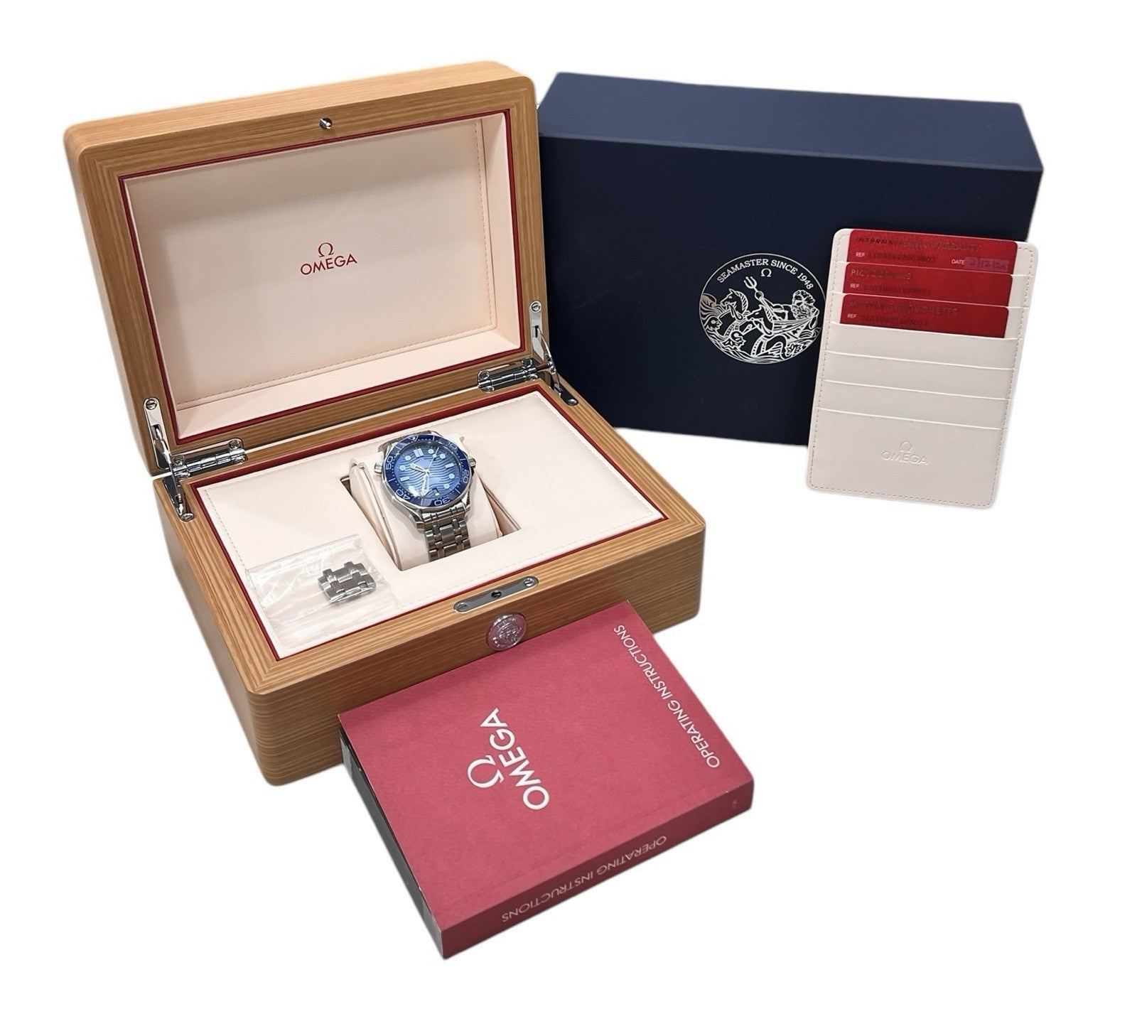 Omega Seamaster Stain. Steel Blue Dial 42mm Automatic Men’s 210.30.42.20.03.003