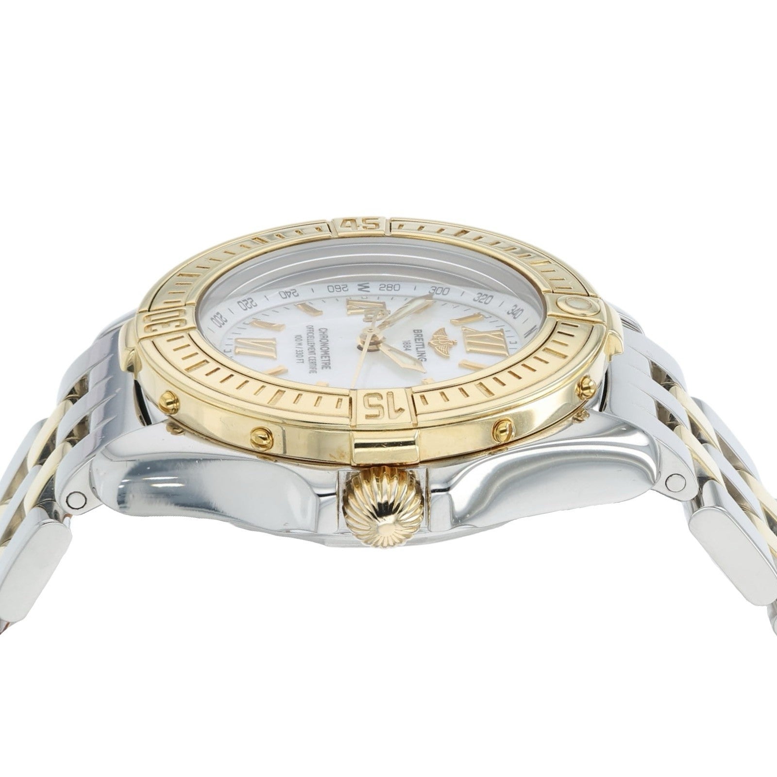 Breitling B-Class MOP Dial 31mm Gold & Steel Quartz Women's Watch D71365