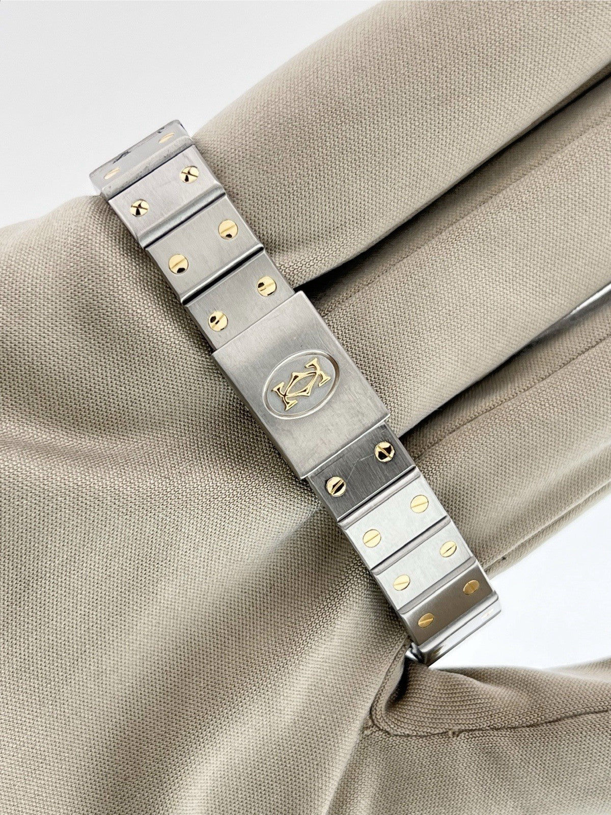 Cartier Santos Gold & Steel Silver Dial 24mm 1170902
