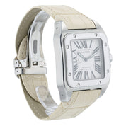 Cartier Santos Silver Dial Stainless Steel 38mm Automatic Men’s Watch W20073X8