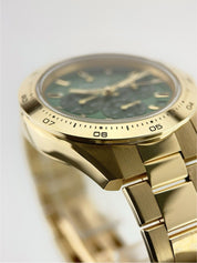 Zenith Chronomaster Sport 18k Yellow Gold Green Dial 41mm Automatic 30.3100.3600