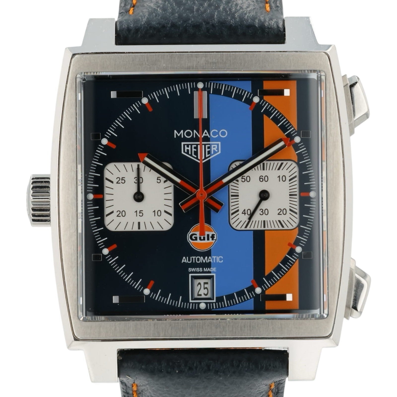 Tag Heuer Monaco Gulf Blue Dial Stainless Steel 39mm Automatic Men’s CAW211R