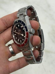 Tudor Black Bay GMT Pepsi Black Dial Stainless Steel Mens Watch 79830RB