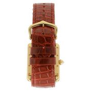 Cartier Tank Louis 18k Rose Gold Silver Dial 33x25mm Manual Wind Watch WJTA0038