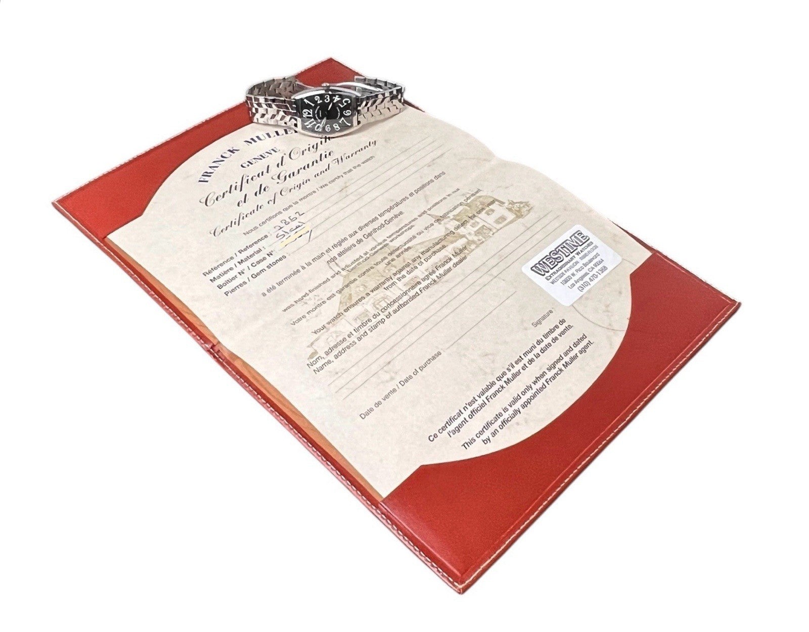 Franck Muller Casablanca Stainless Steel Black Dial 31mm Auto Men's Watch 2852