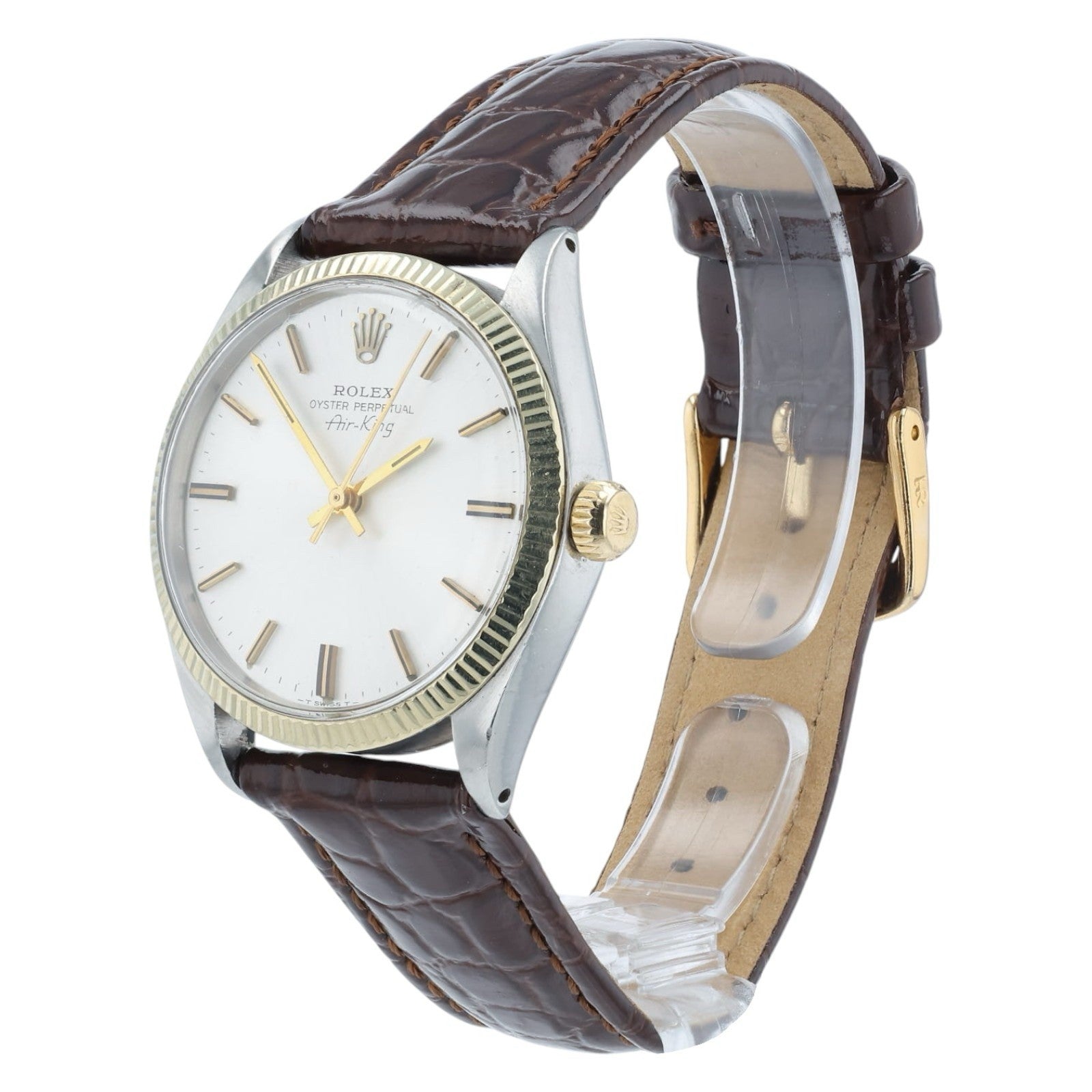 Rolex Air-King Silver Dial Stainless Steel 34mm Automatic Men’s Watch 5501