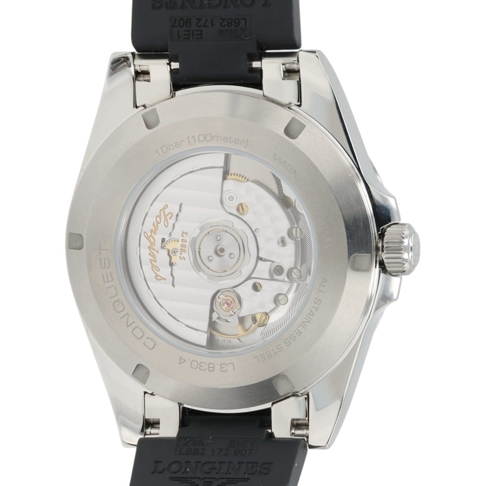 Longines Conquest Black Dial Stainless Steel 41mm Automatic Men’s Watch L3.830.4