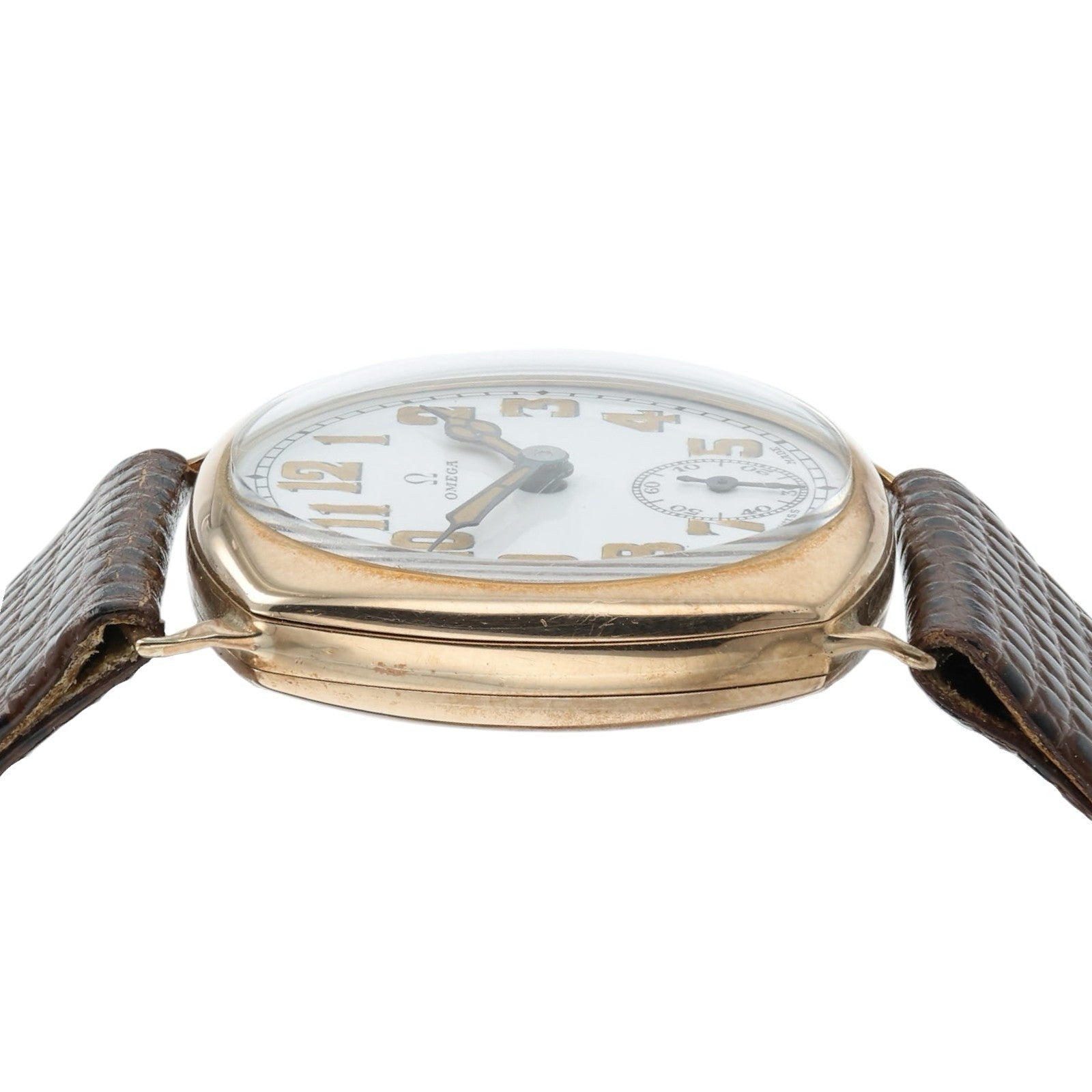 1942 Omega White Dial 9ct Gold 31.5mm Manual Wind Movement Unisex Watch