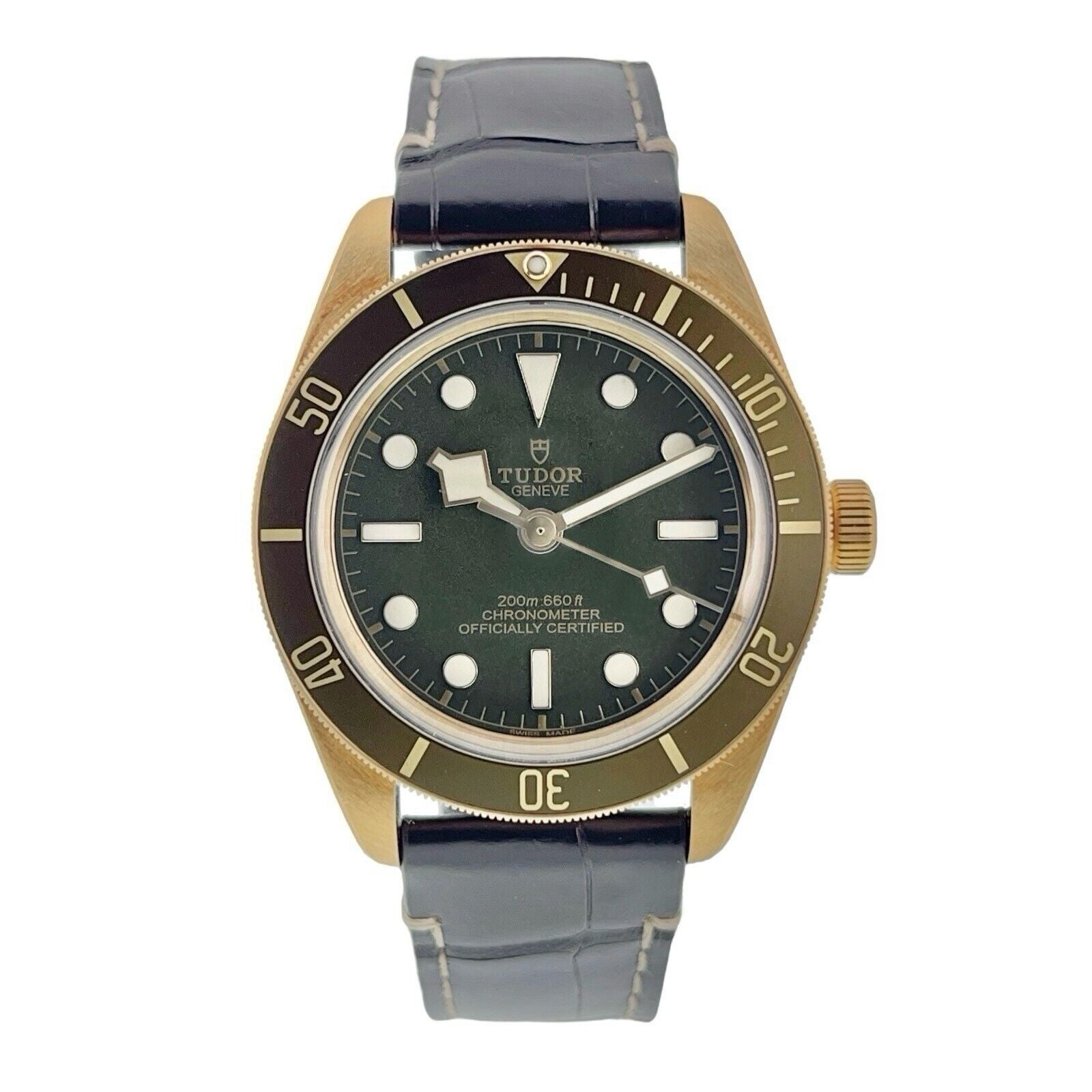 NEW 2023 Tudor Black Bay 18k Yellow Gold Green Dial 39mm Men’s Watch 79018V