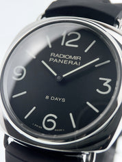 Panerai Radiomir 8 Days Stainless Steel Black Dial 45mm Manual Wind PAM00610