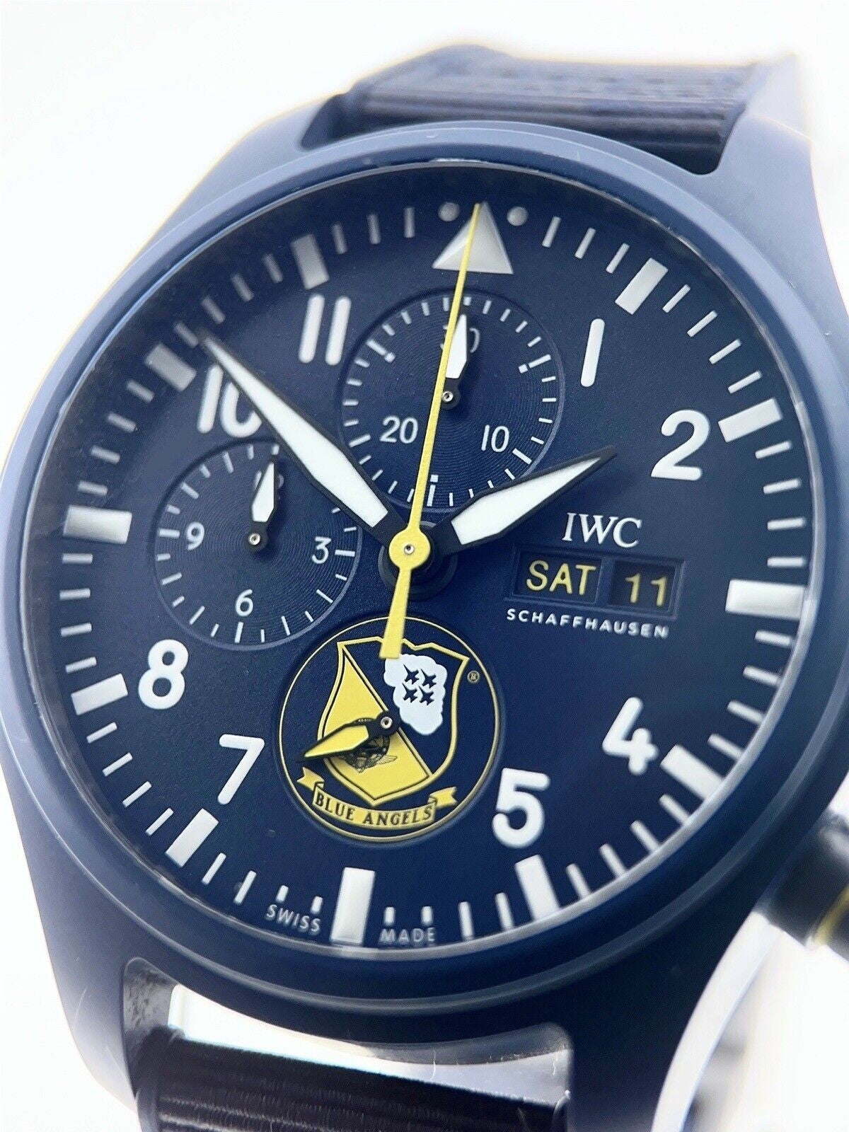 IWC Blue Angels Edition Automatic Chronograph Blue Dial Watch IW389109
