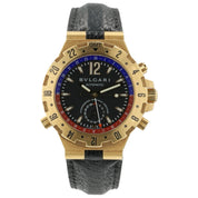 Bvlgari Diagono Scuba Black Dial 18k Yellow Gold 40mm Automatic Men’s GMT 40 G