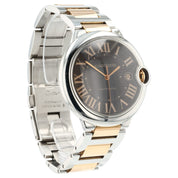 Cartier Ballon Bleu Gold & Steel Brown Dial 42mm Automatic Mens Watch W6920032