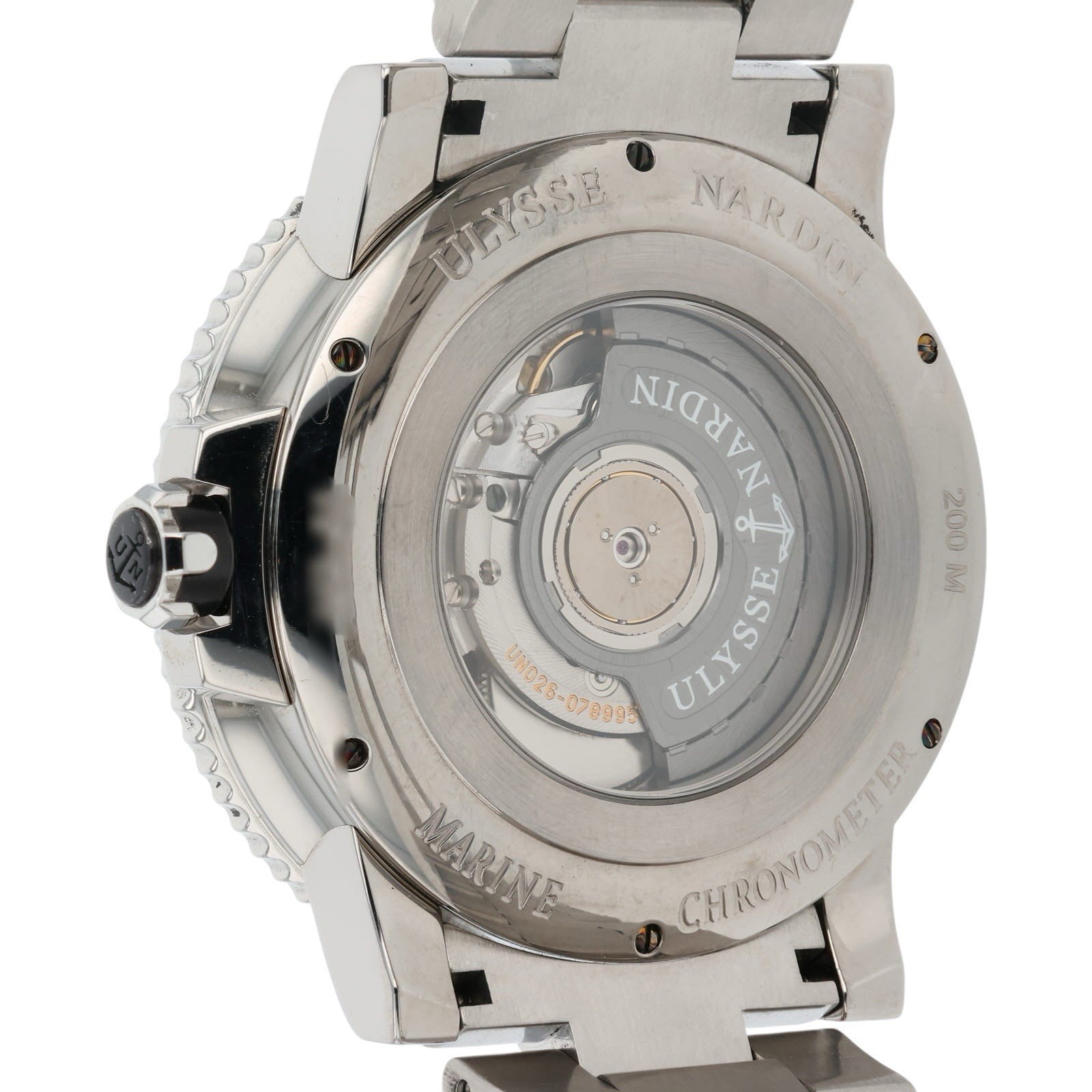 Ulysse Nardin Maxi Marine Stainless Steel Silver Dial 45mm Automatic Mens 263-90