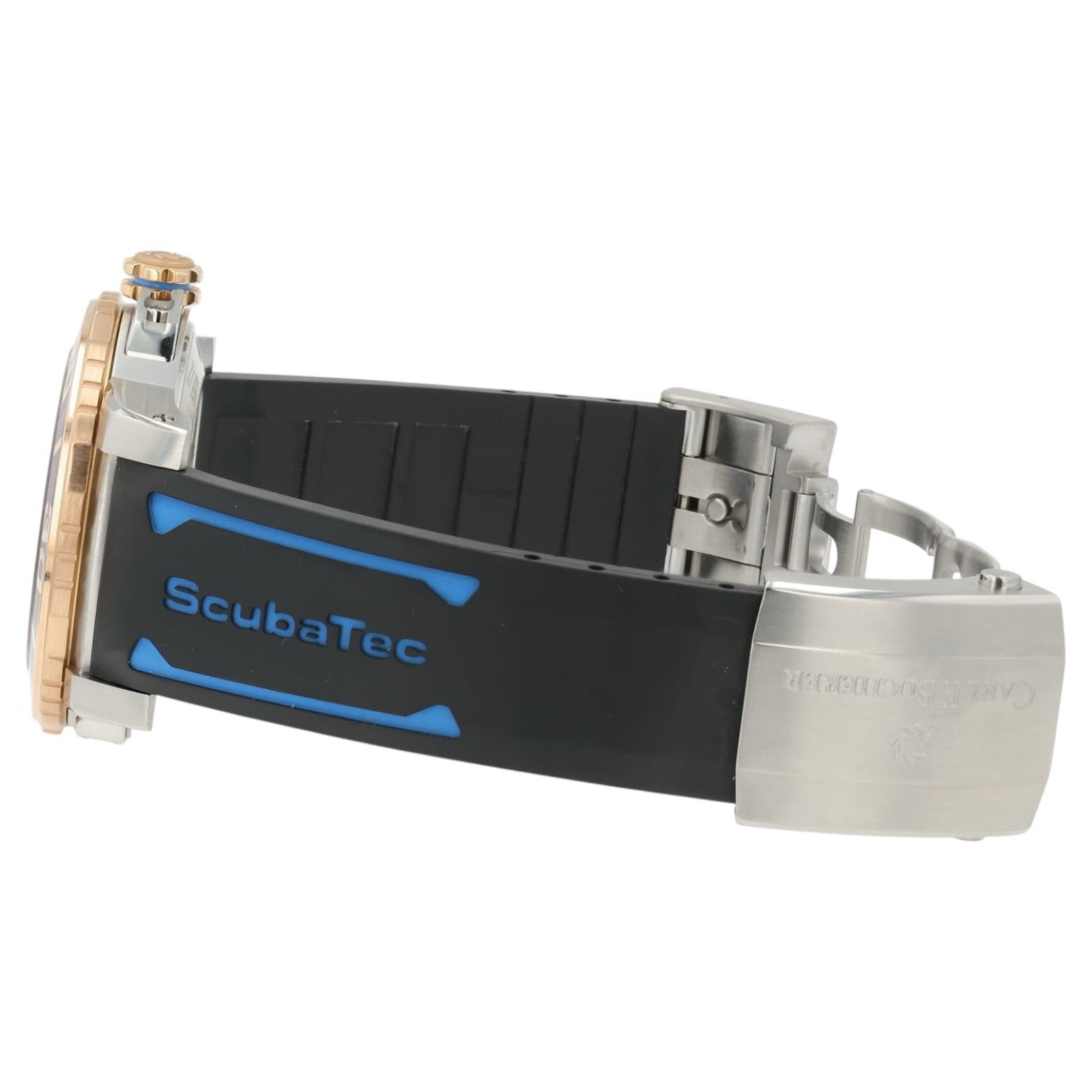 Carl F Bucherer Patravi Scuba Tec Blue Dial 18k Gold & Steel 44.6mm 10632.24
