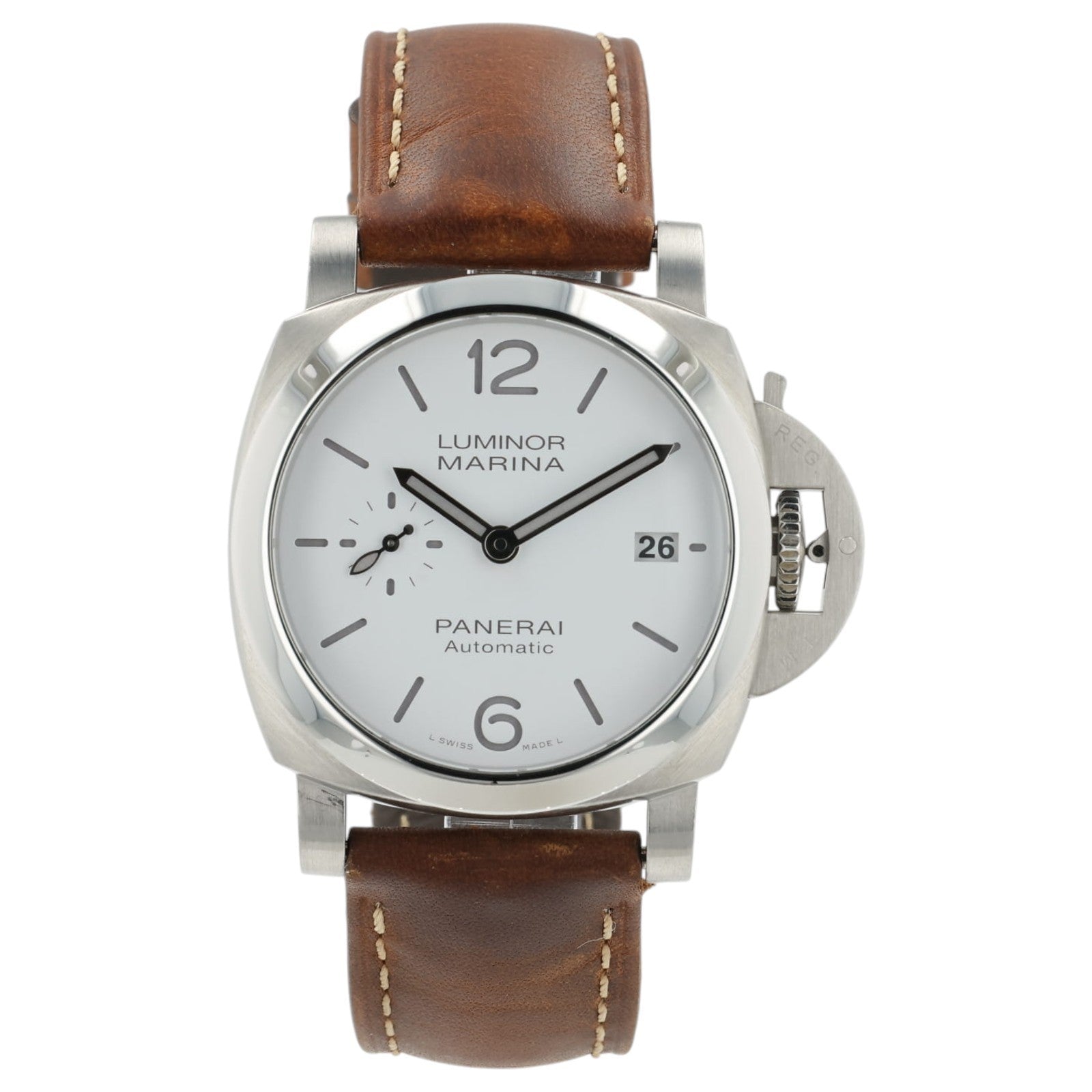Panerai Luminor Marina White Dial Stainless Steel 40mm Automatic Mens PAM0127