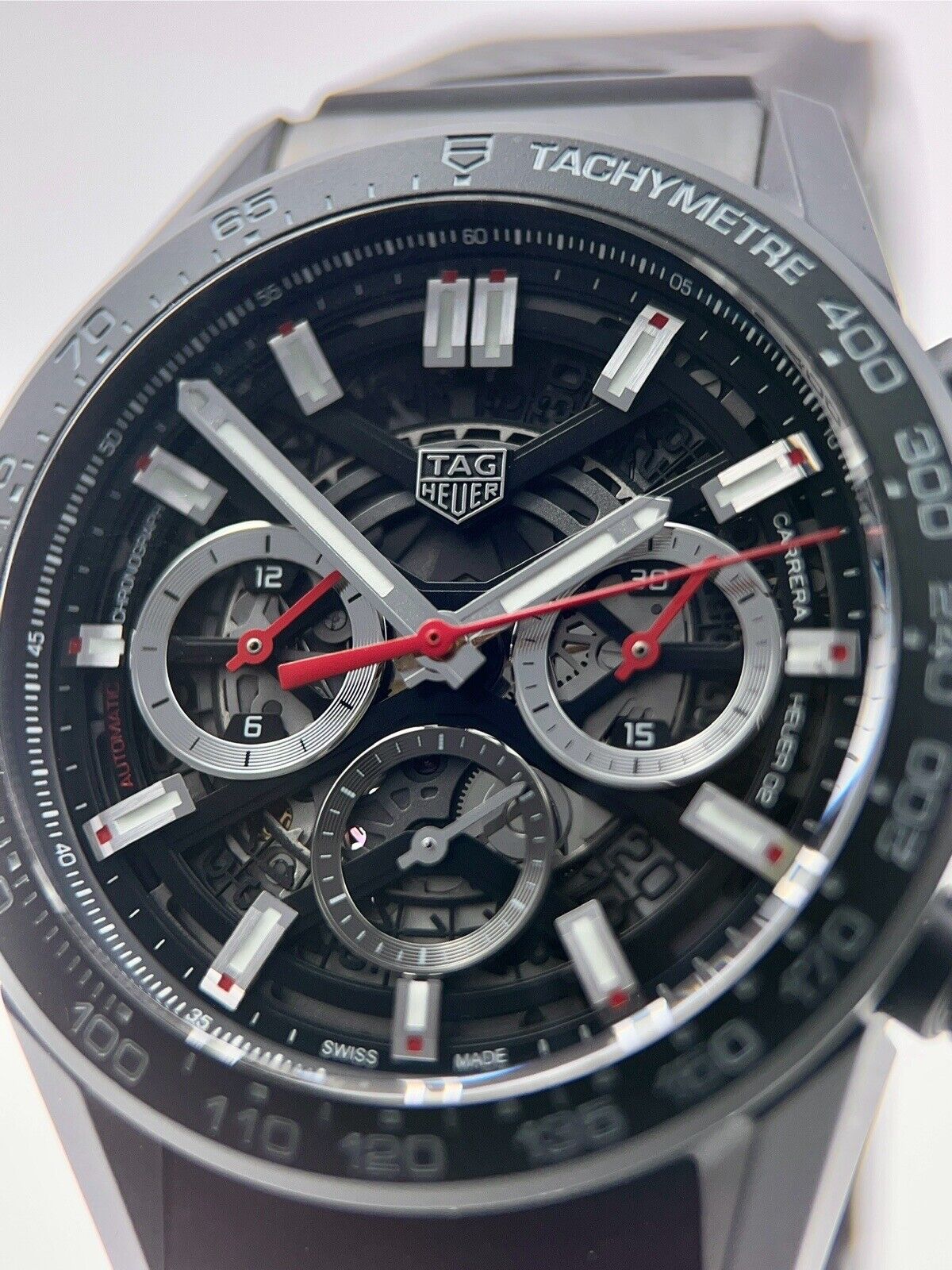 Tag Heuer Carrera Ceramic Black 43mm Automatic Men’s Watch CBG2090 W/ Box