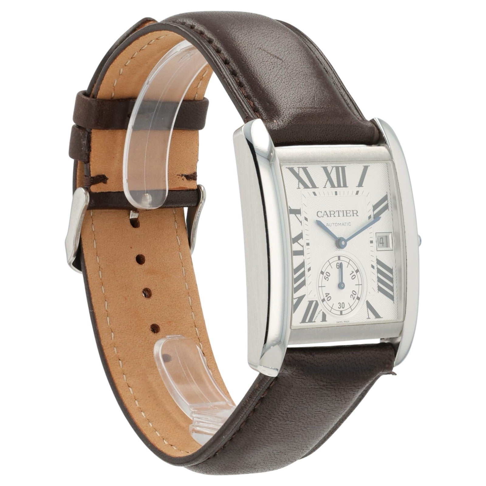 Cartier Tank MC Silver Dial Stainless Steel 34mm Automatic Men’s Watch W5330003