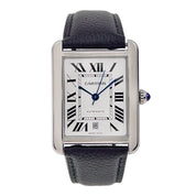 Cartier Tank Solo XL Steel Men’s Watch Black Strap 31mm Automatic W5200027