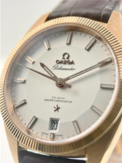 Omega Globemaster 18k Rose Gold Silver Dial 39mm Men's Watch 130.53.39.21.02.001