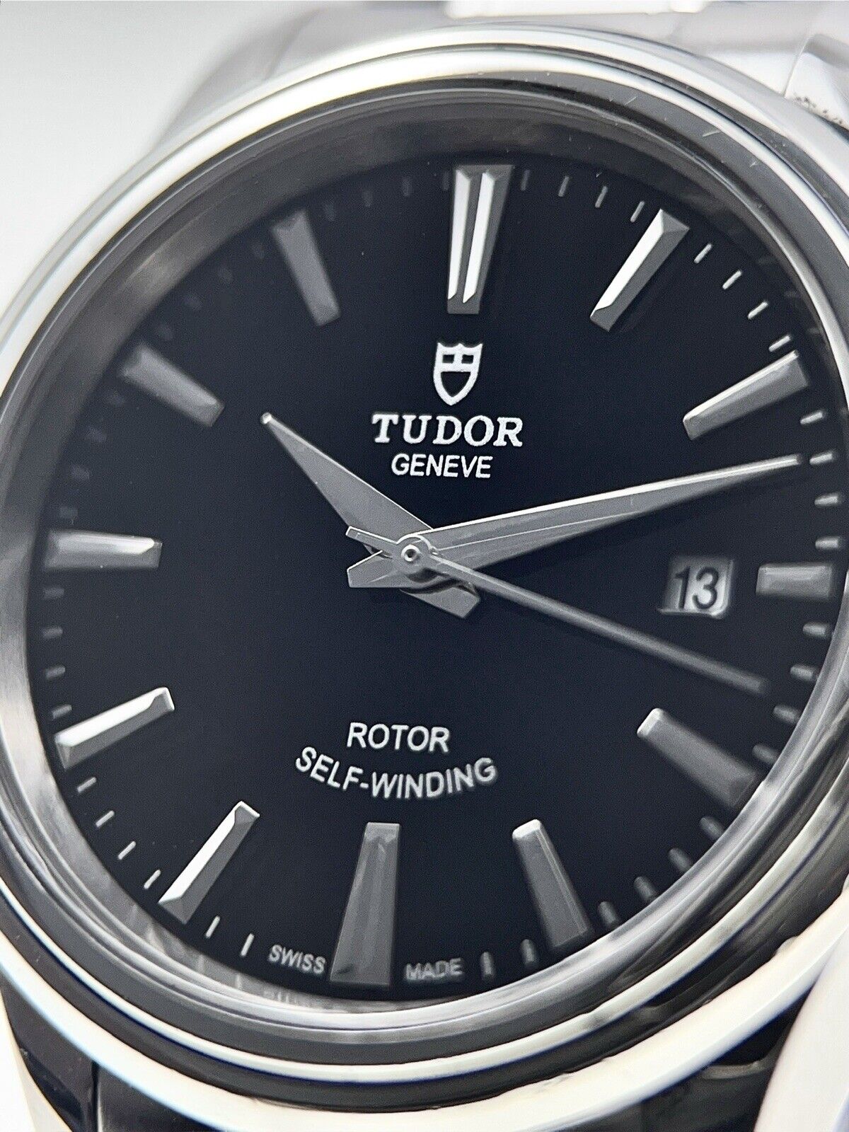 Tudor Style Stainless Steel Black Dial 28mm Automatic Women’s Watch 12100