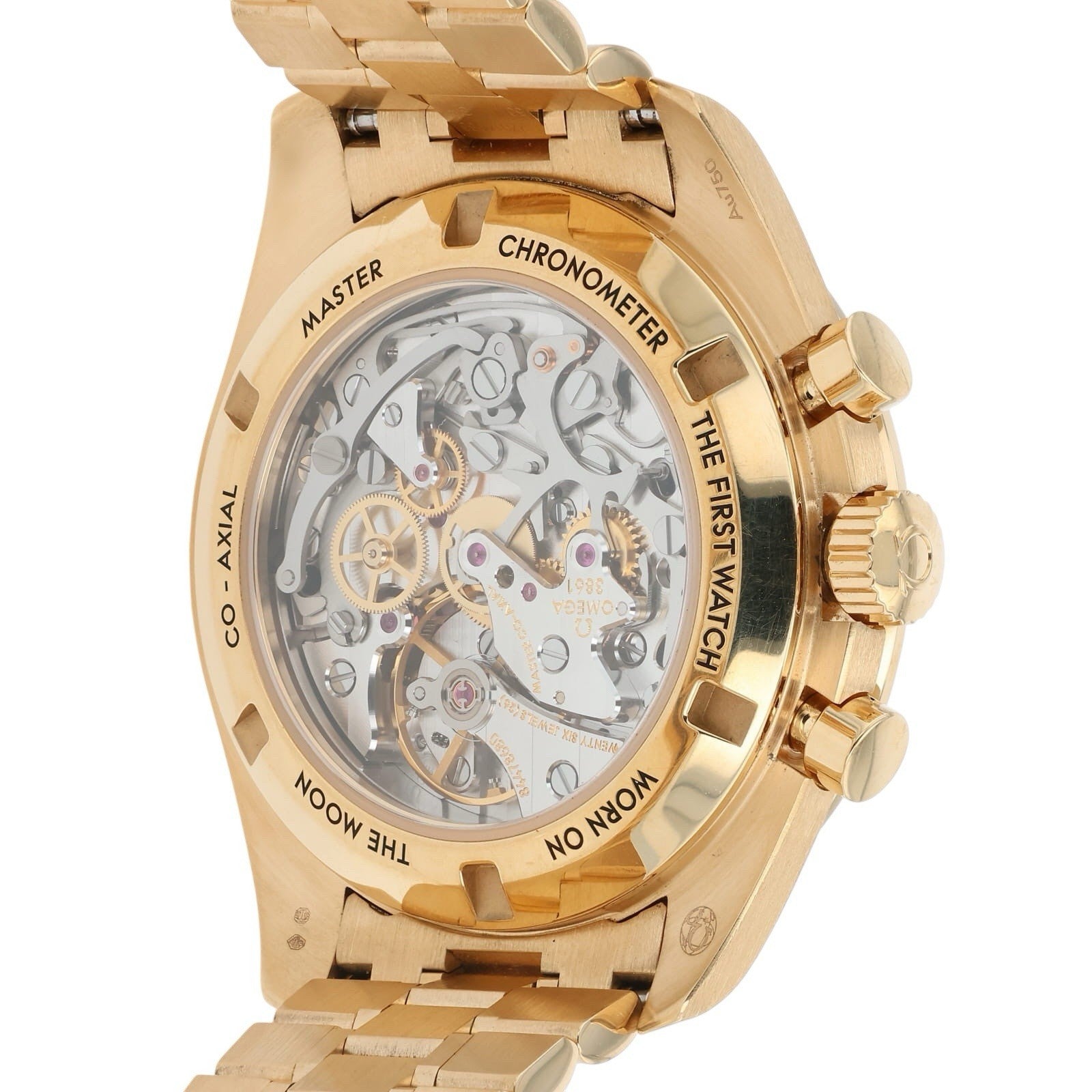 Omega Speedmaster 18k Yellow Gold Green Dial 42mm Manual 310.60.42.50.10.001