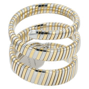 Bvgari Serpenti Tubogas Silver Color Dial Gold & Steel 35mm Quartz Womens 103797