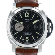 Panerai Luminor GMT Stainless Steel Black Dial 44mm Automatic Mens PAM00088