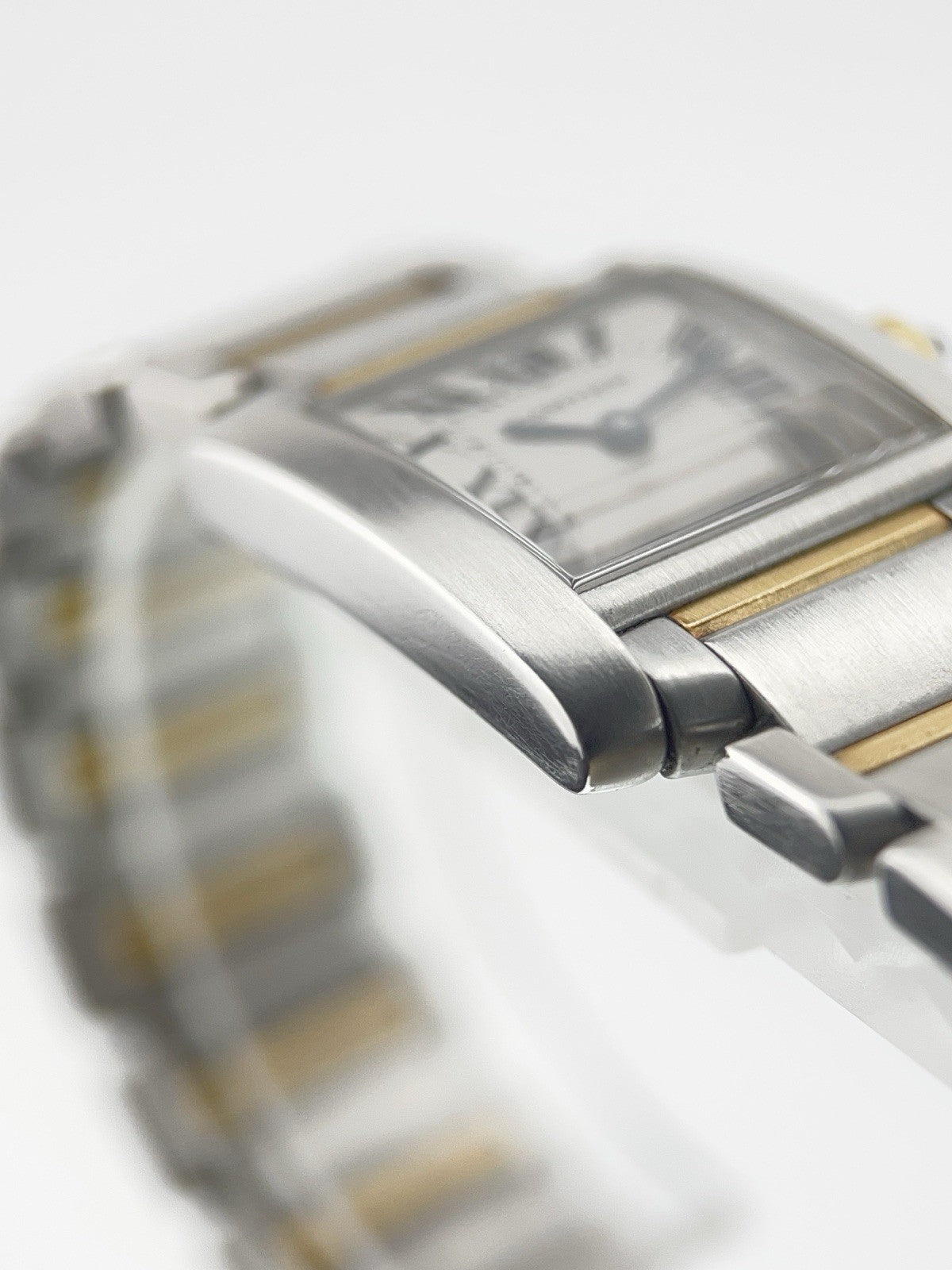 Cartier Tank Francaise 18K Yellow Gold Steel Quartz Ladies Watch W51007Q4
