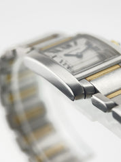 Cartier Tank Francaise 18K Yellow Gold Steel Quartz Ladies Watch W51007Q4
