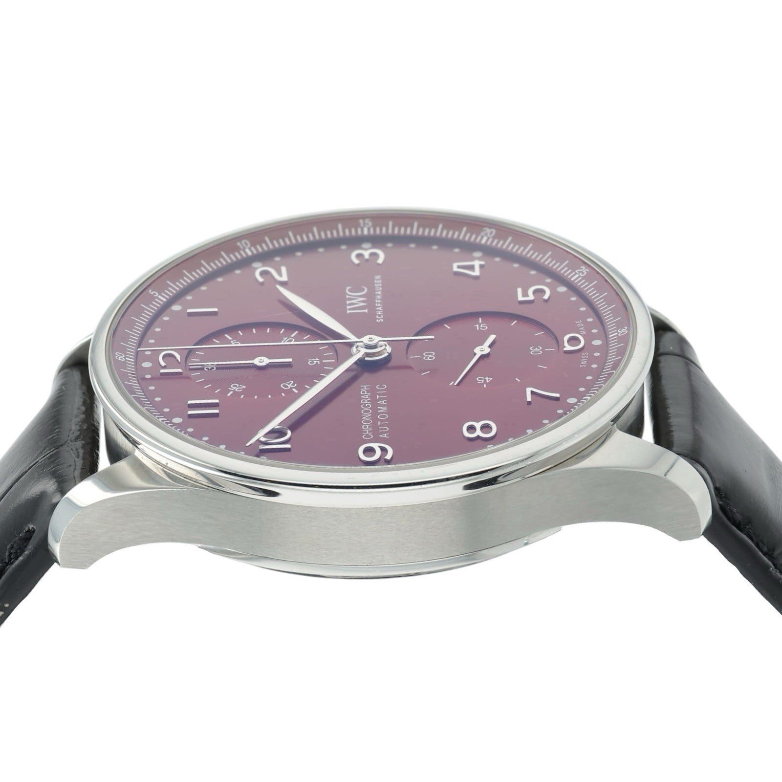 IWC Portugieser Burgundy Dial Stainless Steel 41mm Automatic Men’s IW371616
