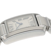 Cartier Tank Franchise Steel Silver Dial 25x20mm Quartz Women’s Watch W51008Q3