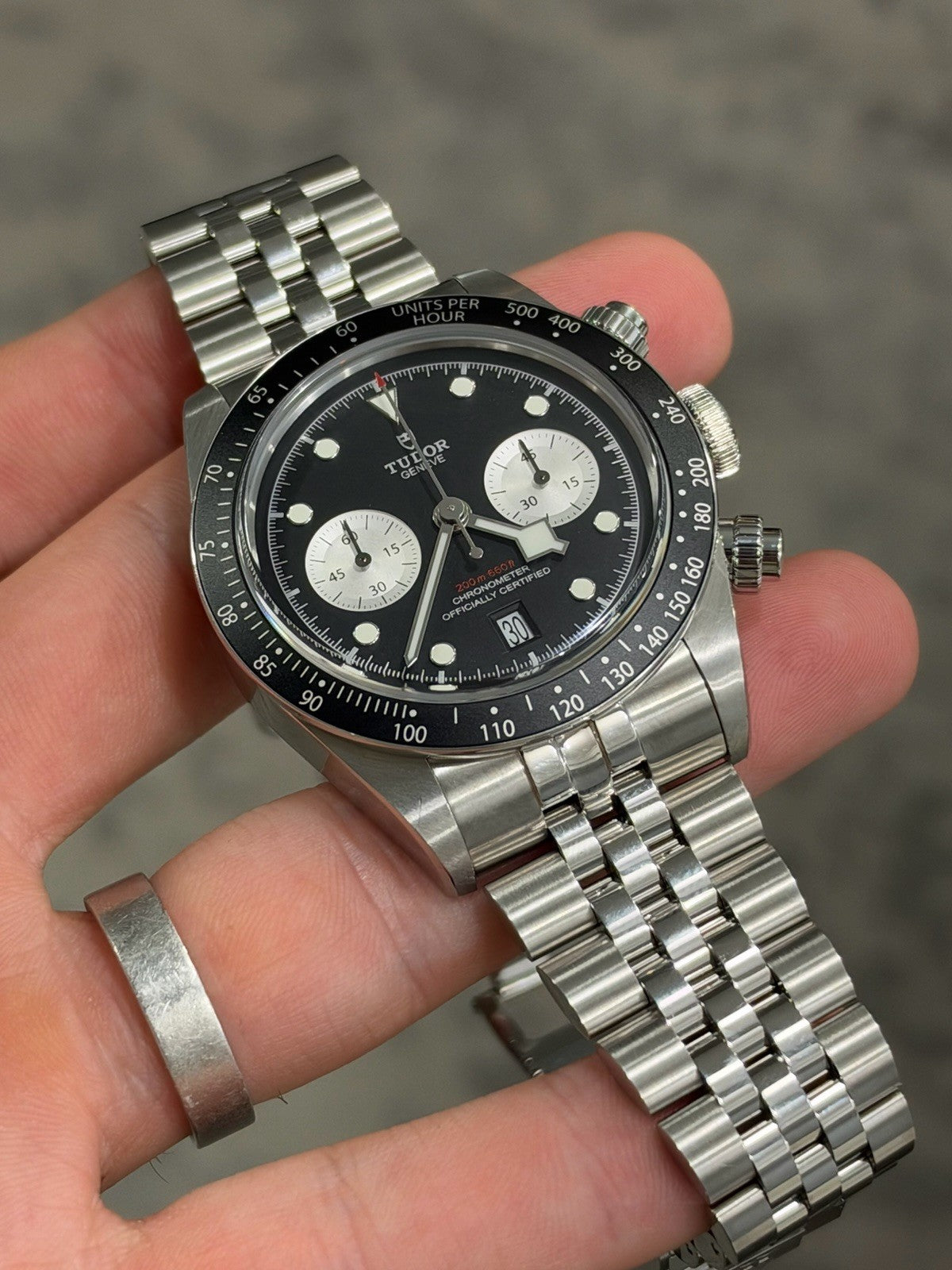 2025 Tudor Black Bay Chronograph 79360N 41mm Black Dial Stainless - Box Papers