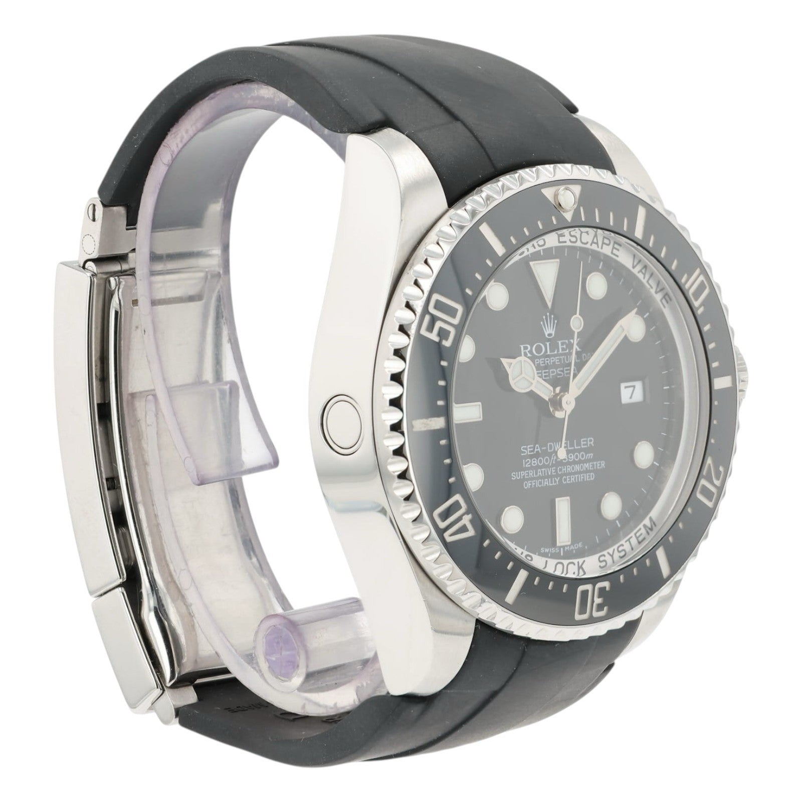 Rolex Deepsea Black Dial Stainless Steel 44mm Automatic Men’s Watch 116660