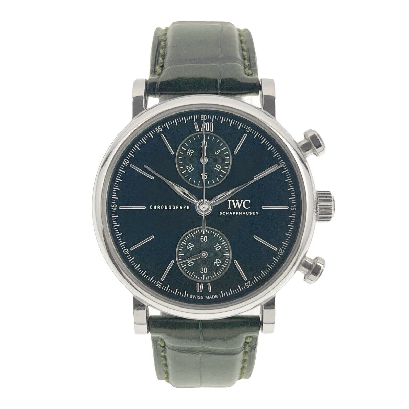 IWC Portifino Chronograph Steel Green Dial 39mm Automatic Men’s Watch IW391405